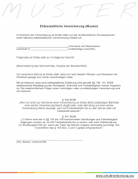 Muster Eidesstattliche Versicherung