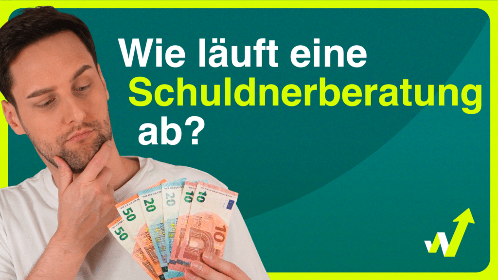 Wie läuft eine Schuldnerberatung ab? Informationen dazu finden Sie auch im Video.